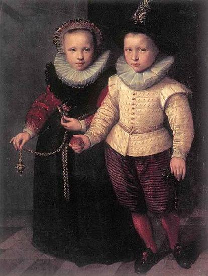Cornelis Ketel Double Portrait of a Brother and Sister China oil painting art
